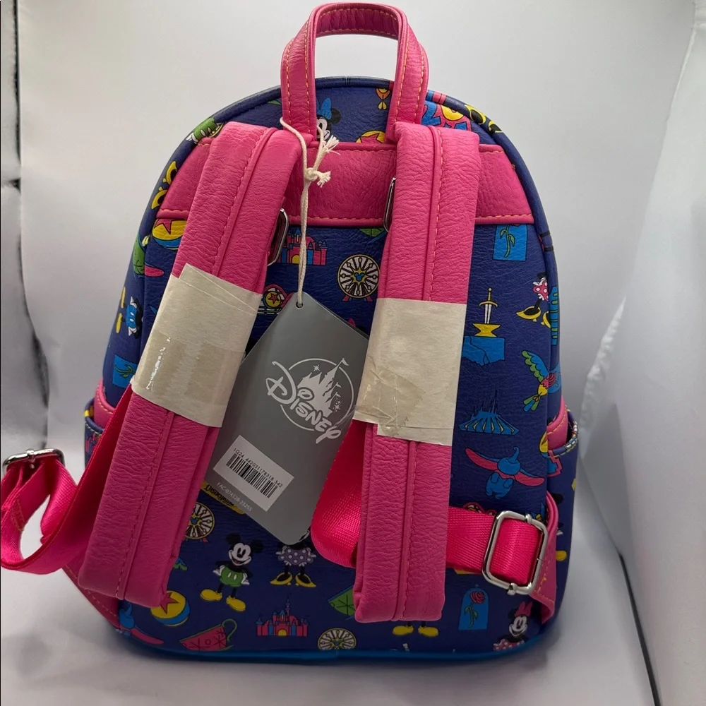 NWT Disney Parks Loungefly Brave New World 2024 Mickey & Friends Mini Backpack